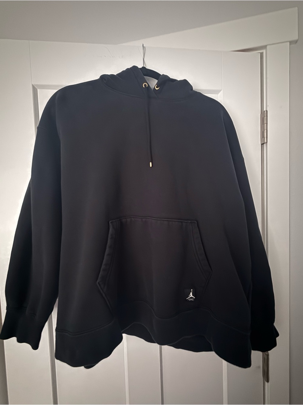 Jordan Black Pullover Hoodie with Red Jumpman